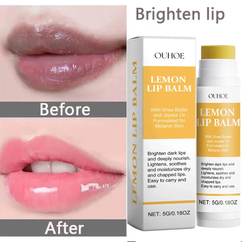 Vitamin C Remove Dark Lip Balm Lighten Melanin Lip Mask Exfoliating Fade Lip Lines Dead Skin Moisturize Brighten Repair Lip Care Lootquake LLC