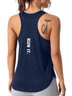 LOVELYX Flow: Women's Unique Letter Yoga-Run Vest THRIXINE