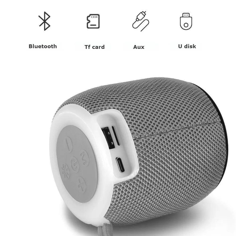 Outdoor portable wireless Bluetooth speaker, subwoofer, car and home with colorful lights, atmospheric small mini speaker Lootquake LLC