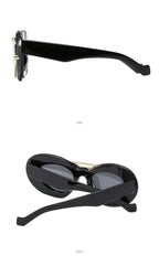 New Y2k Fashion Large Frame Sunglasses Ins Street Shot Cat's Eye Glasses Retro Personality Anti-ultraviolet Sunglasses