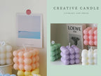 Bubble Candle Cube Fragrance Candles Handmade Scented Candle Soy Wax Candle Set for Home Decoration Wedding Party Birthday Lootquake LLC