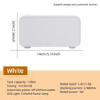 Air Aroma Humidifier Diffuser Essential Oils Humidifiers Mini Flame Automatic Fragrance Diffuser Home Humidifier With LED Light