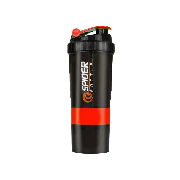 3 Layers Shaker Protein Bottle Powder Shake Cup Water Bottle Plastic Mixing Cup Body Building Exercise Bottle Lootquake LLC