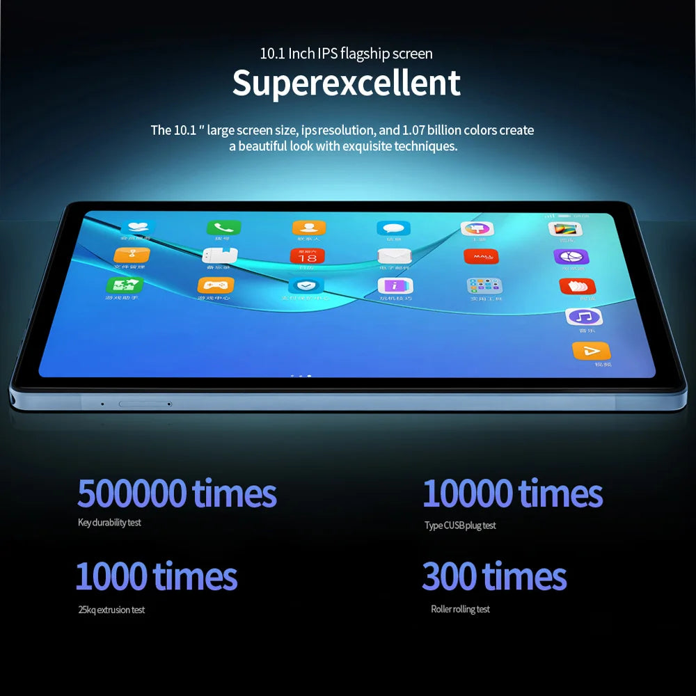 BDF-Y7 Pad New 10.1 Inch 5G Android Tablets Octa Core 8GB RAM 256GB ROM 4G LTE 5G WiFi Tablet Pc Double SIM Dual Cameras 8000mAh Lootquake LLC