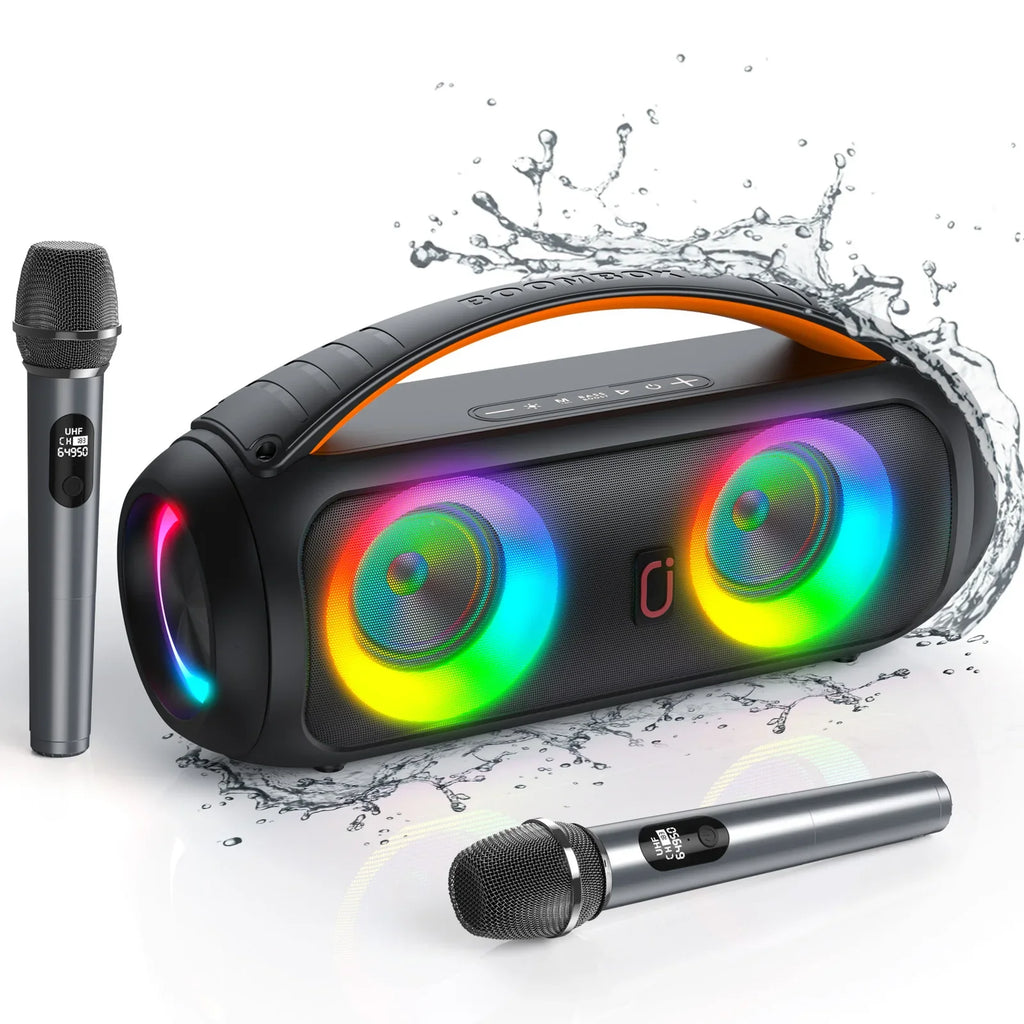 Portable Bluetooth Wireless Speaker, Loud Boombox Speaker with Subwoofer, Powerful Deep Bass Stereo Sound, IP65 Waterproof Lootquake LLC