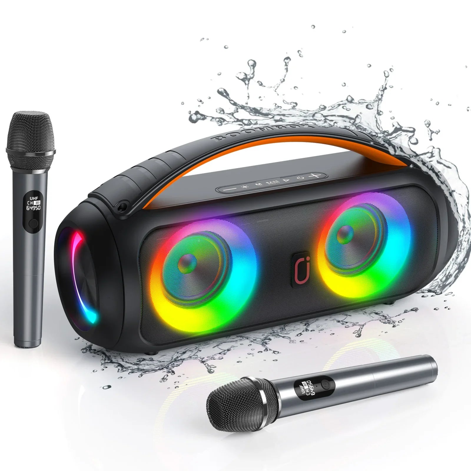 Portable Bluetooth Wireless Speaker, Loud Boombox Speaker with Subwoofer, Powerful Deep Bass Stereo Sound, IP65 Waterproof Lootquake LLC