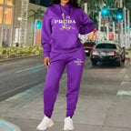 Women's Luxury Oversized Tracksuit 2-Piece Set THRIXINE