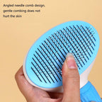 Pet Hair Remover Dog Brush Cat Comb Grooming Tools Dogs Accessories Cat Supplies Stainless Steel Beauty Massage Comb  Dog Cat Brush Pet Brush for Long and Short Hair with Self-Cleaning Brush Stevvex