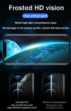 4pcs Matte Film For Iphone 11 12 13 Pro Max Mini Frosted Screen Protectors For Iphone X Xr Xs Max 6 6s 7 8 Plus Se Anti Glare Matte Finish Anti-fingerprint Film Stevvex