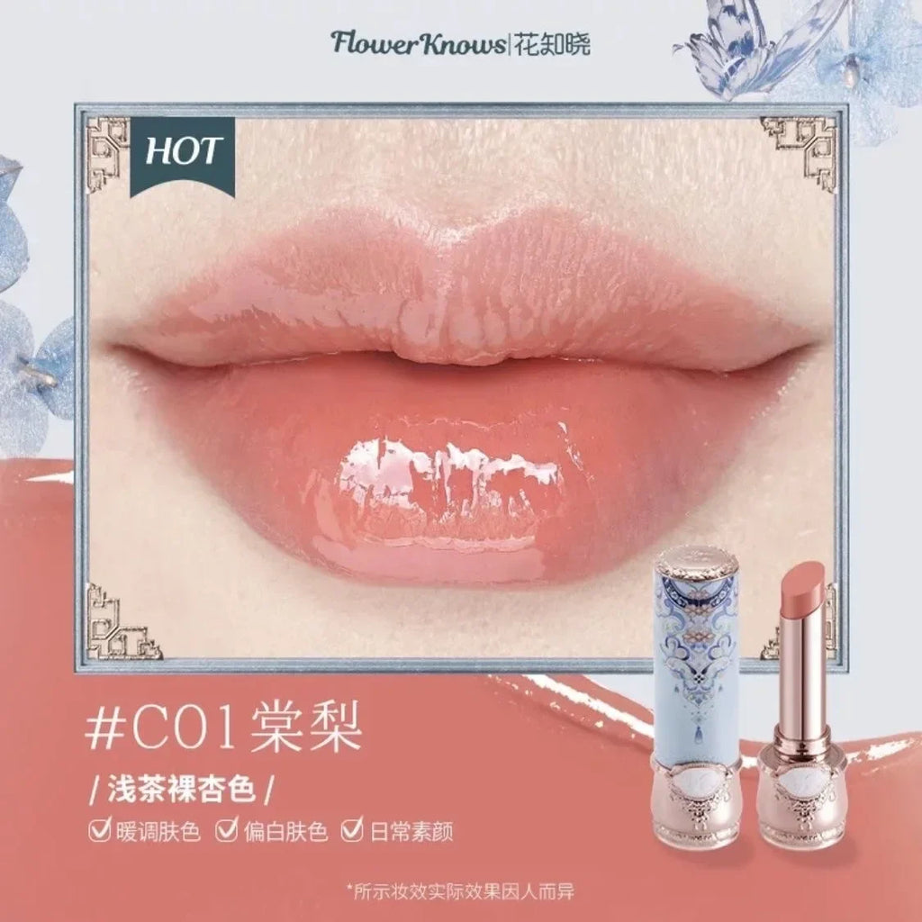 Flower Knows Strawberry Rococo Series Cloud Lip Cream Lip Gloss Long Lasting Velvet Lip Tint Lipstick for Women Cosmetic Lootquake LLC