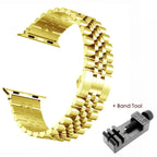 Apple Watch Stainless Steel Strap - Elegant Durable Design - SJB-DIAMOND ELITES