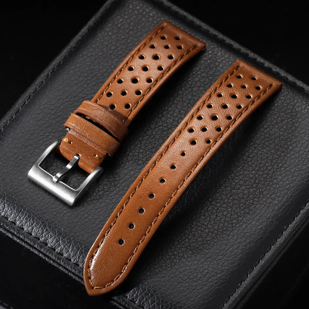 Motorola Moto Watch Band Vintage Leather Strap Breathable Bracelet