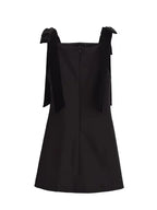 TFMLN Autumn New Women Dress 2024 Slim Chic Sleeveless Dress Bow Casual  Mini Frock Female Fashion Elegant Short Party Dress