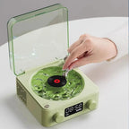 Turntable Bluetooth Speaker With LED Ocean Clock,Hi-Fi Mood Light Audio System For Home Decor & Birthday Gifts Lootquake LLC