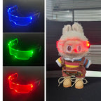 Labubu LED Punk Glasses Labubu Doll 3-color Luminous Glasses Cool Night Light Future Technology Glasses Mini Edition Lootquake LLC