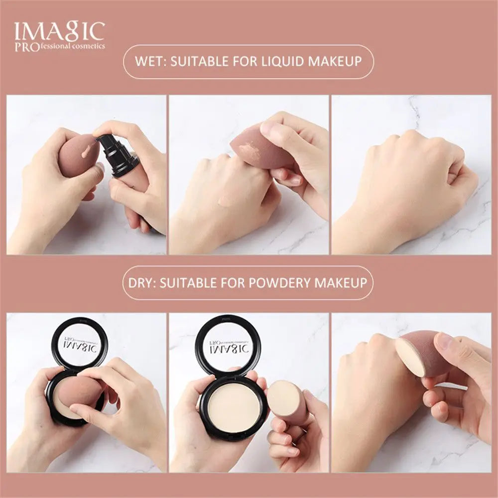 Fashion New Hot sale Makeup Sponge Powder Puff Wet Dry Dual Use Foundation Blender Smooth Cosmetic Puff Beauty Tool Accessories Lootquake LLC