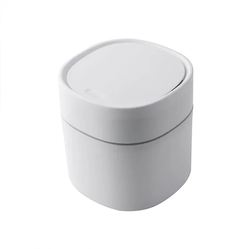 Desktop Garbage Basket, Home Table Plastic Trash Can, Office Supplies, Small Waste Bins, Dustbins, Sundries Barrel Box, Mini Lootquake LLC