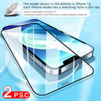 2pcs Full Cover Screen Protector For iPhone 11 12 13 PRO MAX Privacy Glass For iPhone 14 Pro XS Max XR 13 12 mini Tempered Glass Tempered Glass Screen Protector Film 9H Hardness Anti Scratch Screen Protector Stevvex