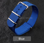 COROS Nylon Ribbed Watch Band For Smartwatch - Military Washable Strap