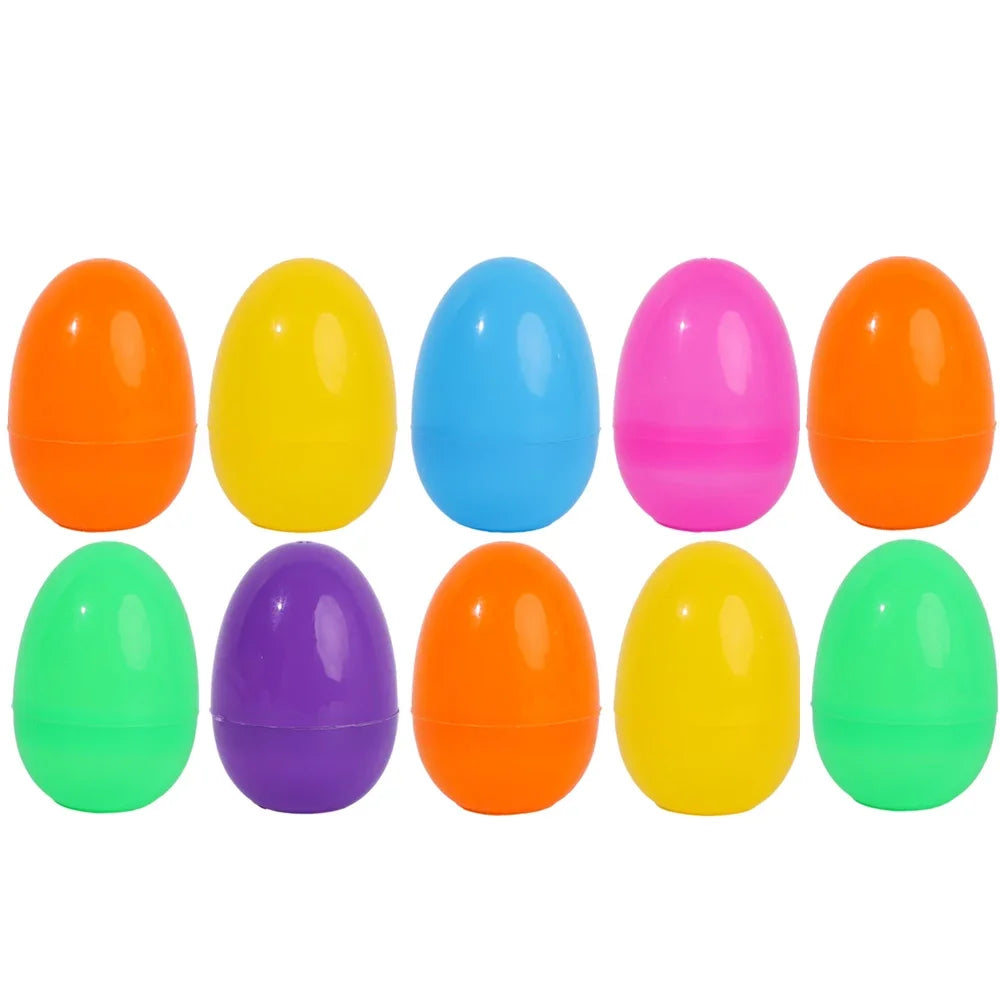 20/10PCS Colorful Easter Eggs Fillable Plastic Eggs Creative Easter Gift Box Children's Toys Wedding Birthday Party Decoration Lootquake LLC