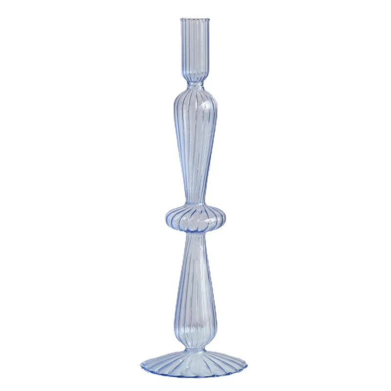 Glass Candle Holders Nordic Decor Taper Candle Holder Candlesticks for Home Wedding Room Decoration Party Vase Home Decor Pi-Mart