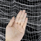 2M/4M Halloween Decorations Black Creepy Gauze Cloth Window Table Door Net Spooky Fancy Dress Party Haunted House Wall DIY Decor