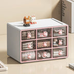 Desktop Storage Box Transparent Drawer Home Storage Box Stationery Box Office Files Stationery Organizer Cosmetics Drawer Box