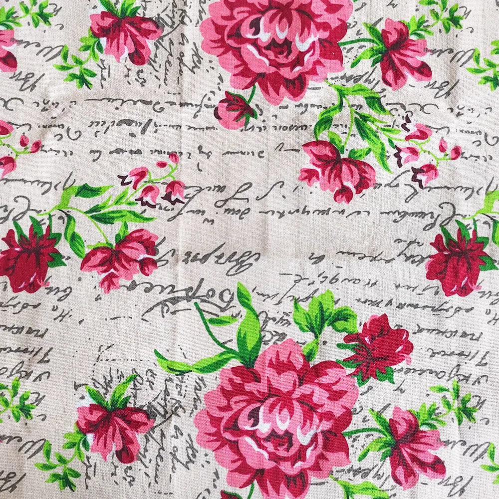 Newspaper Printed Fabric Quilting Cloth Cotton Linen For DIY Sewing Tablecloth Cushion Placemat Storage Bag Handicraft Materials Lootquake LLC