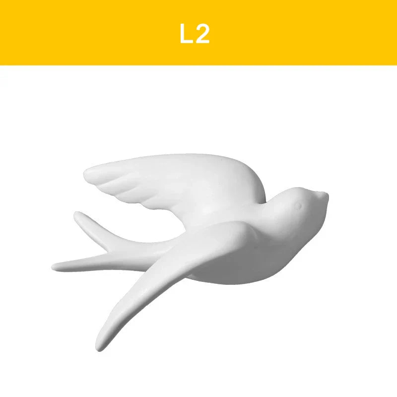 Small Animal Statues Sculptures Modern Cute Birds Home Decor Ornaments for Office Desktop Shelf