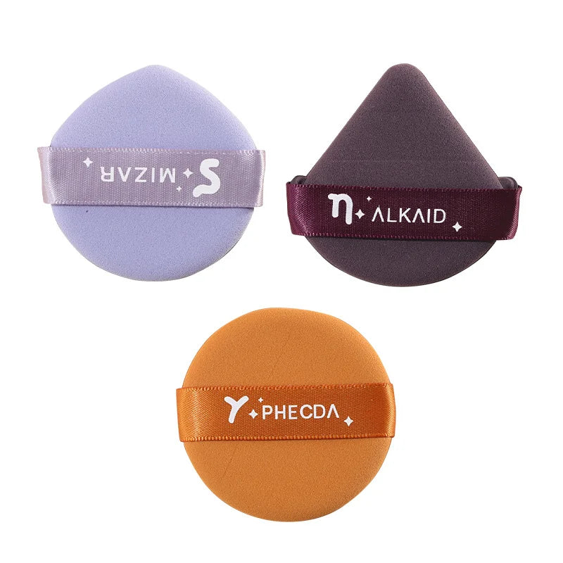 1PCS Round Square Triangle Shape Cosmetic Puff Soft Dry and Wet Dual-use Air Cushion Foundation Powder Sponge Puff Makeup Tools Lootquake LLC
