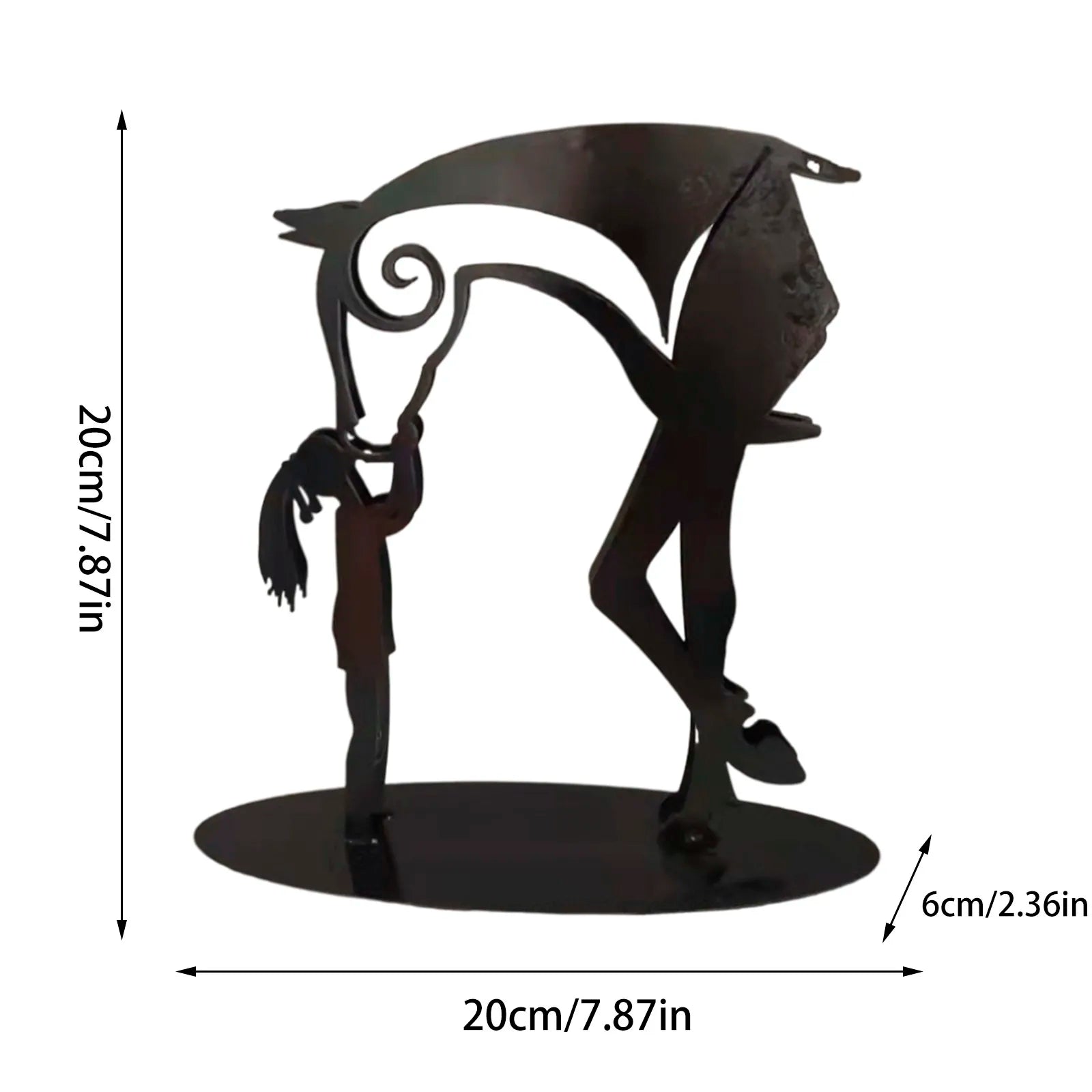 Kiss-Horse Sculpture Modern Statue Rustic Metal Art Men Gift Horse Decor Simple And Classic Design Ornaments Lootquake LLC