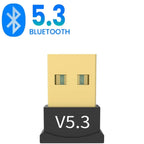 USB Bluetooth 5.3 Adapter Wireless Bluetooth 5.1 Dongle Adapter for PC Laptop Wireless Speaker Audio Receiver USB Transmitter Lootquake LLC