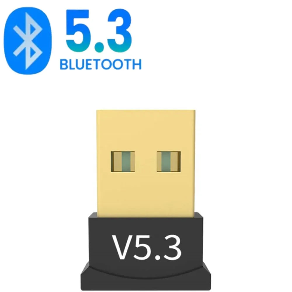 USB Bluetooth 5.3 Adapter Wireless Bluetooth 5.1 Dongle Adapter for PC Laptop Wireless Speaker Audio Receiver USB Transmitter Lootquake LLC