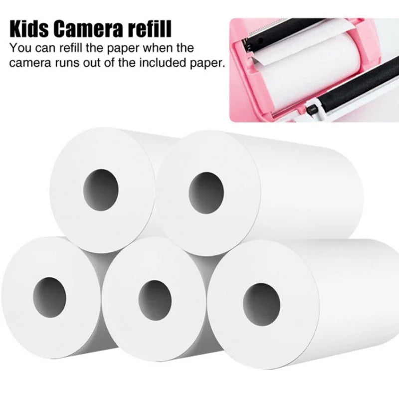 Mini Printer Paper Kids Instant Print Camera Thermal Colorful Adhesive Self-adhesive Paper for Wireless Bluetooth Printer 57mm Lootquake LLC