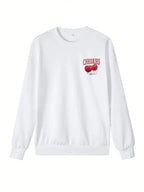 Casual Women's Sweatshirts Cherries Graphic Printing Hoodies Crewneck Fleece Warm Comfortable Pullovers Autumn Winter Streetwear