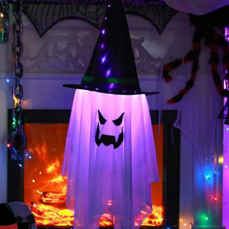 Halloween Hanging Lanterns, Ghost Pumpkin Decoration Outdoor, Hanging Ghost, Front Yard Halloween Decorations Lootquake LLC