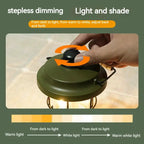 Retro Lamp Portable Camping Lantern USB Recharge Camping Tent Travel Light Vintage Outdoor Lighting Camping Equipment Flashlight