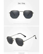 KINGSEVEN Fashion Women Polygon Sunglasses Men Polarized UV400 Sunscreen Round Thin Frame Glassses Luxury Causal Driving Eyewear