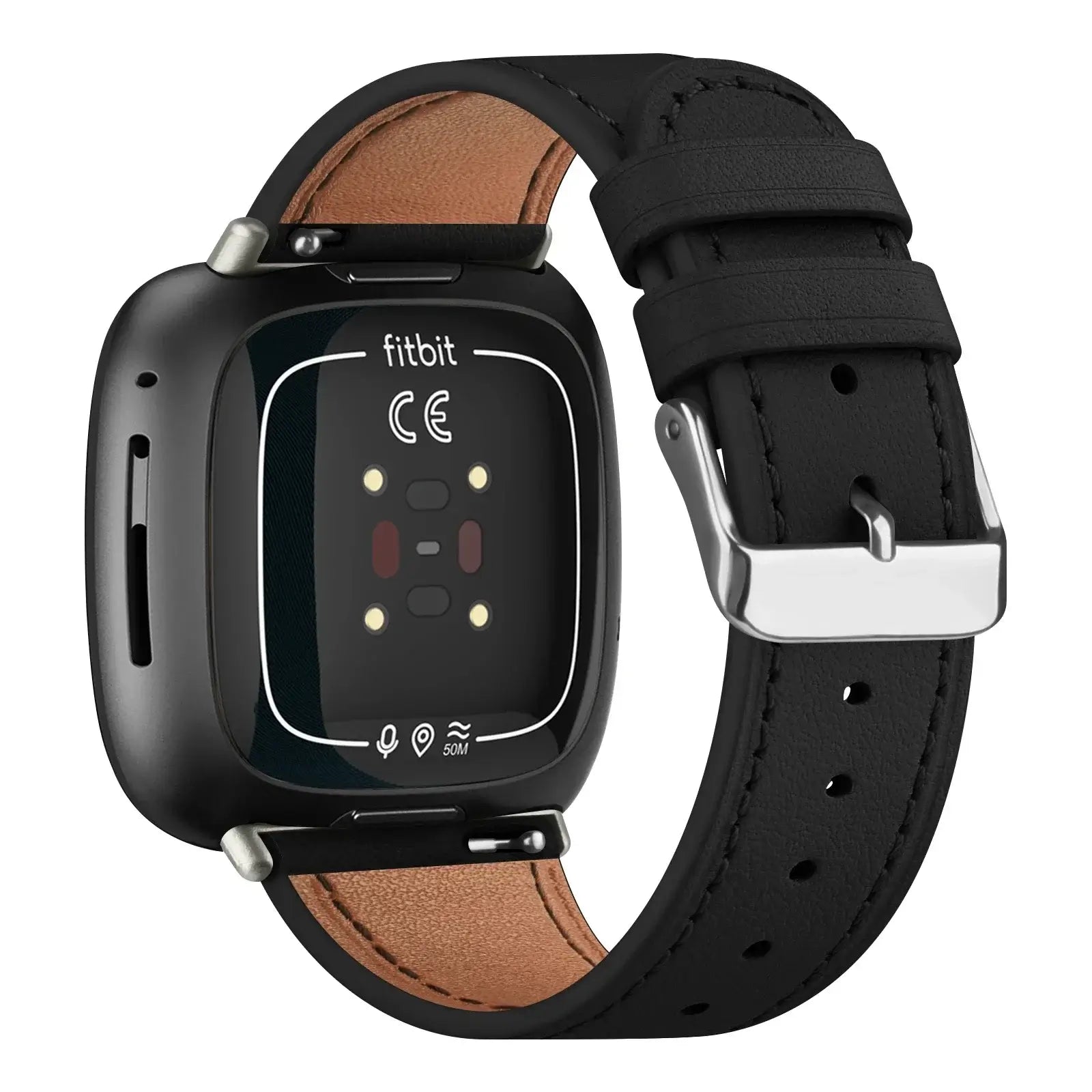 Fitbit Versa & Sense Leather Band - Premium Classic Design - SJB-DIAMOND ELITES