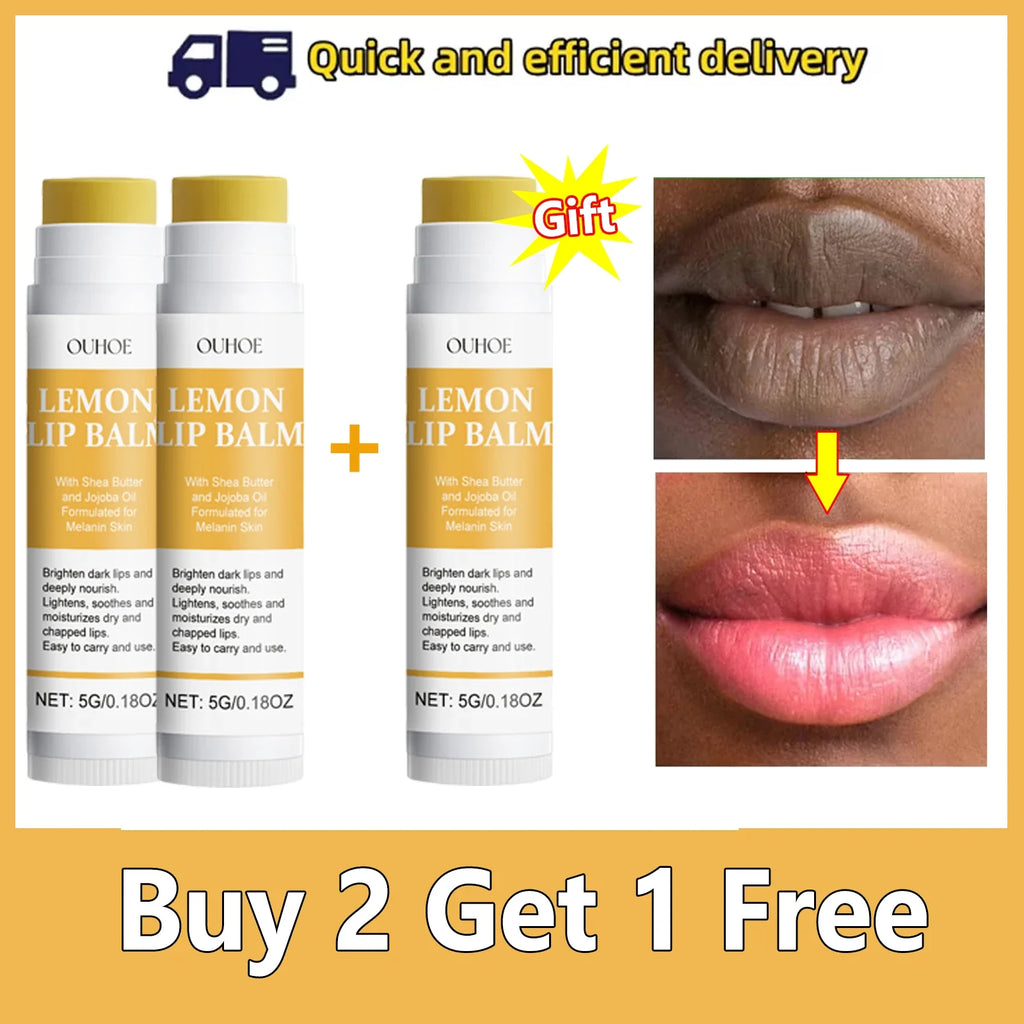 Vitamin C Remove Dark Lip Balm Lighten Melanin Lip Mask Exfoliating Fade Lip Lines Dead Skin Moisturize Brighten Repair Lip Care Lootquake LLC