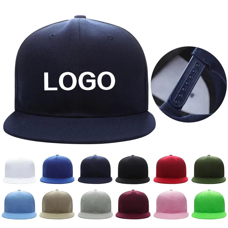 High-end Fashion Hip Hop Hat Custom Logo Men's and Women's Snapback Hat Team Activity Baseball Cap DIY Embroidery Custom Cap Lootquake LLC