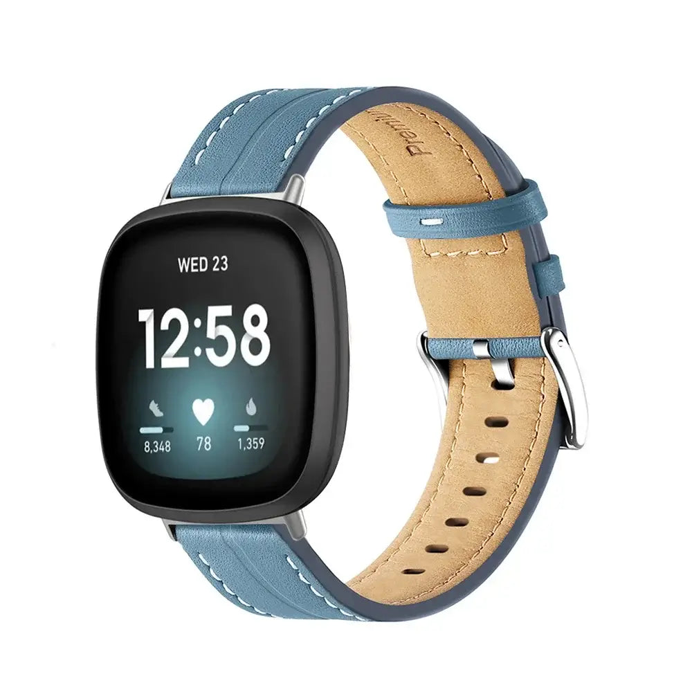 Fitbit Versa & Sense Leather Band - Premium Comfort - SJB-DIAMOND ELITES