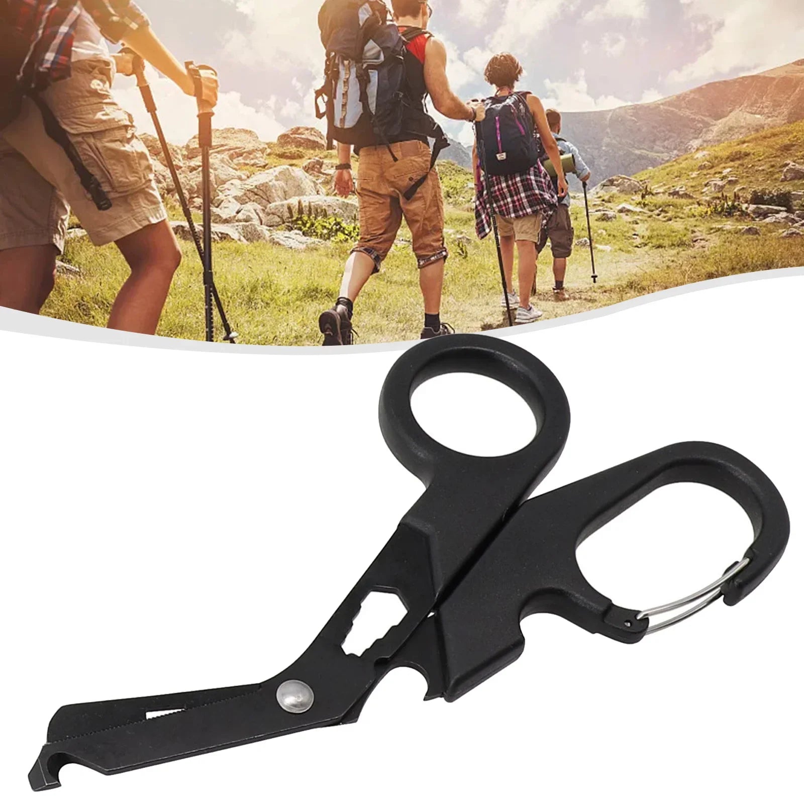 Survivor Shears: All-Black Multi-Use Rescue Tool THRIXINE