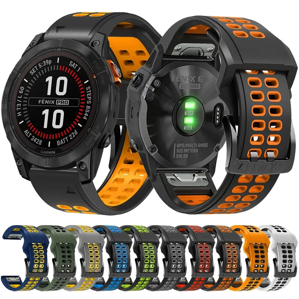 Garmin Silicone QuickFit Band -Durable Breathable Strap - SJB-DIAMOND ELITES