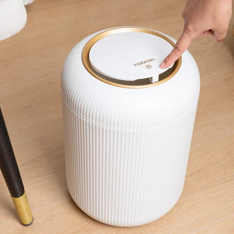 Intelligent Sensing Trash Bin Luxury Household Cleaning Tools Food Waste High Appearance Wastebasket Automatic Garbage Cans Lootquake LLC