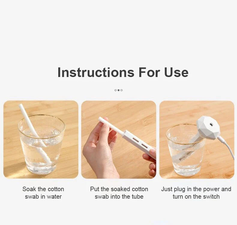 LED Lamp Air Humidifier USB Essential Oil Diffuser Car Purifier Aroma Anion Mist Maker with Romantic Light Portable Humidifier Lootquake LLC