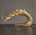 Resin Horse Sculpture, Animal Statue, European Style, Souvenir Gift, Living Room, Office, Study, Desktop Decoration, Gifts
