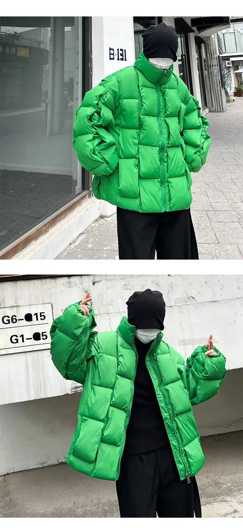 2023 Korean Fashion Thick Winter Jacket Men Parkas Jacket Men Outwear Coats Solid Stand Collar Windbreaker Cotton Padded Jacket