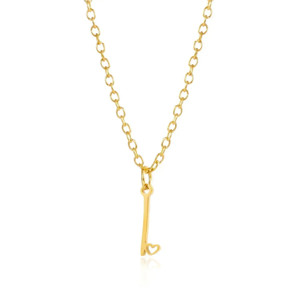 26 Initial Letters Heart Pendant Stainless Steel Necklace for Women Gold Color A-Z Alphabet Choker Chain Birthday Jewelry Gift