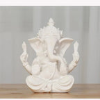 Sandstone Ganesha Buddha Elephant Statue Sculpture Handmade Elephant Figurine Home Decoration Accessories